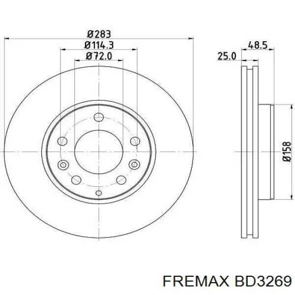 Freno de disco delantero Mazda 6 GY