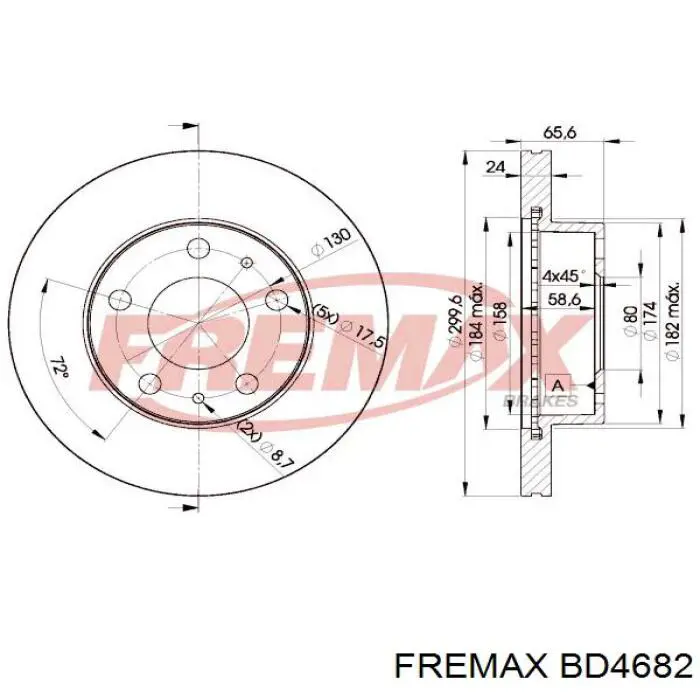 Comprar BD4682 Fremax Freno de disco delantero