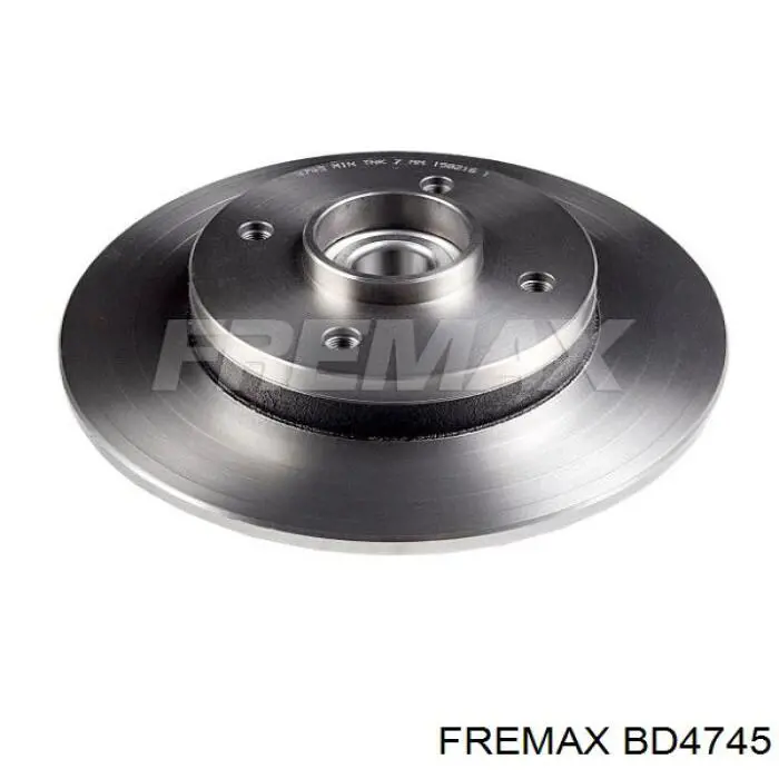 Disco de freno trasero BD4745 Fremax