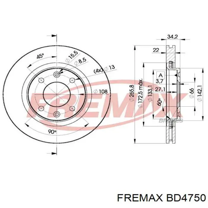 BD4750 Fremax Discos