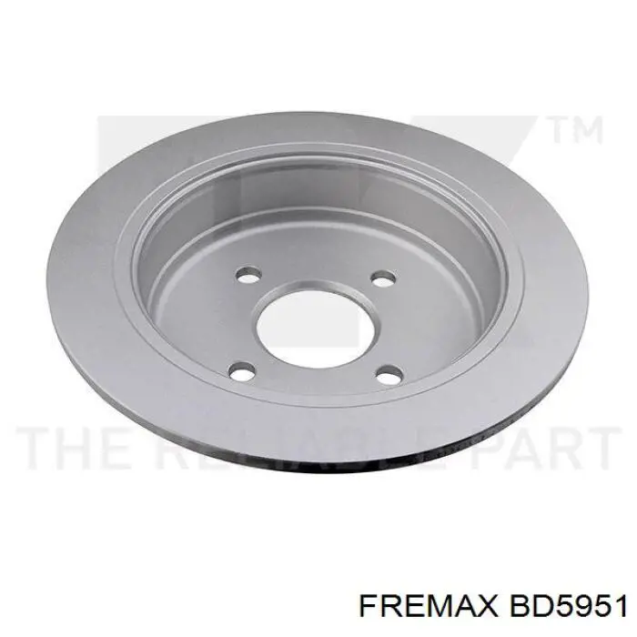 BD5951 Fremax disco de freno trasero