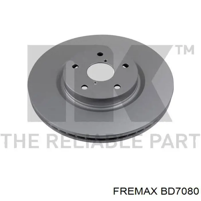 Disco de freno BD7080 Fremax
