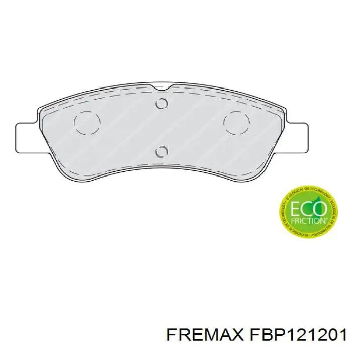 FBP121201 Fremax pastillas de freno delanteras