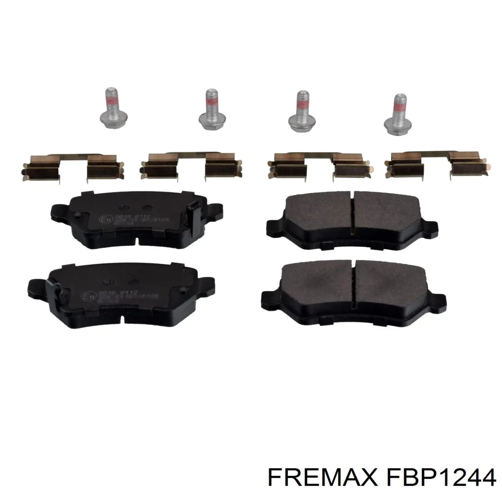 FBP-1244 Fremax pastillas de freno traseras