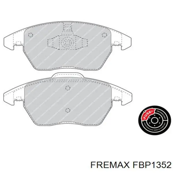 FBP1352 Fremax pastillas de freno delanteras