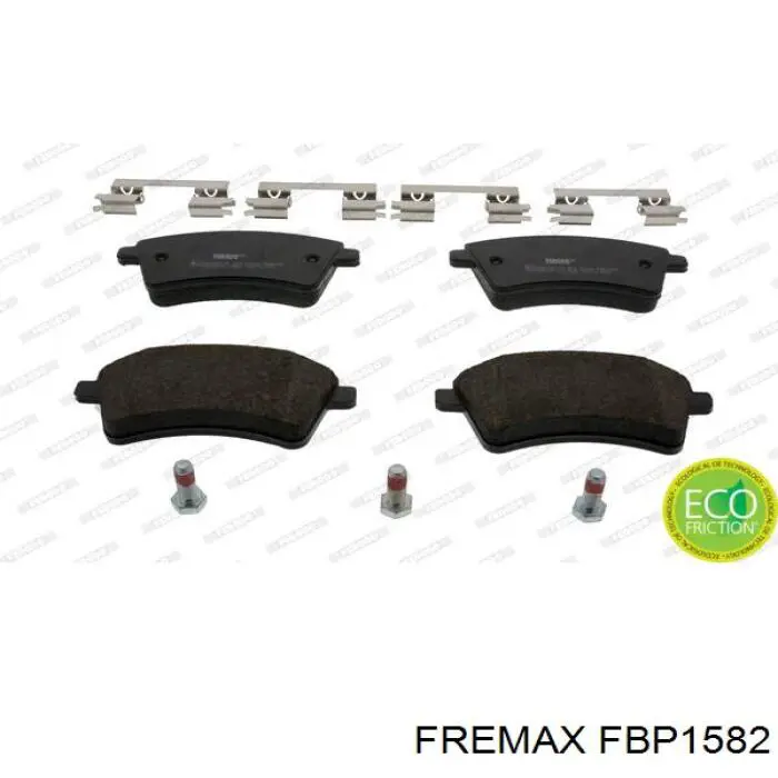 FBP1582 Fremax pastillas de freno delanteras