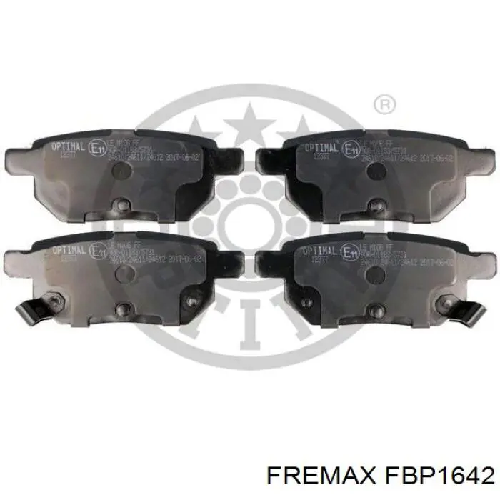 FBP1642 Fremax pastillas de freno traseras