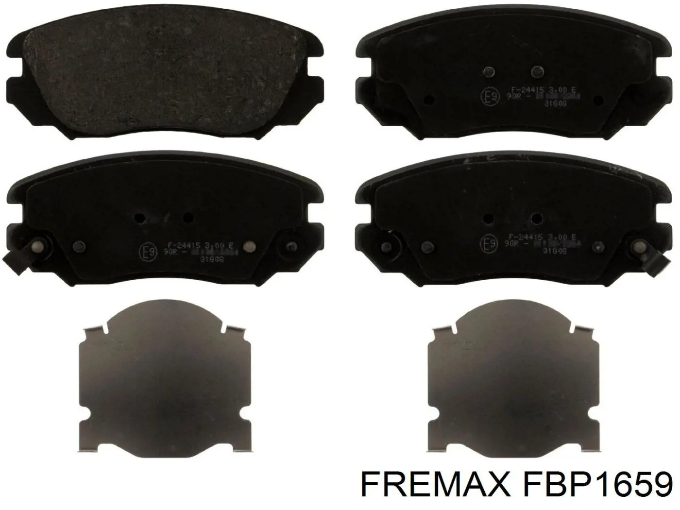 FBP1659 Fremax pastillas de freno delanteras