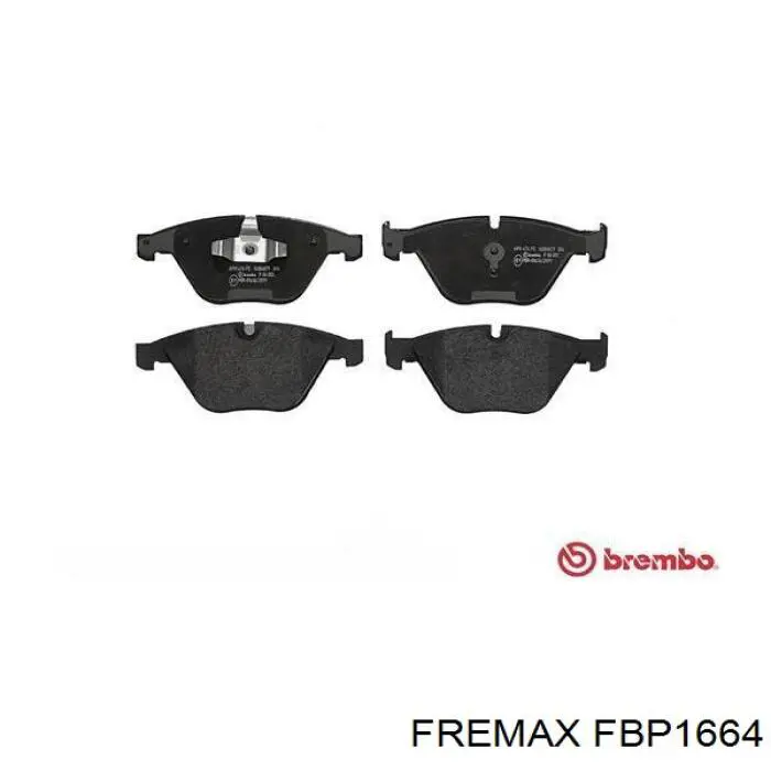 FBP1664 Fremax pastillas de freno delanteras