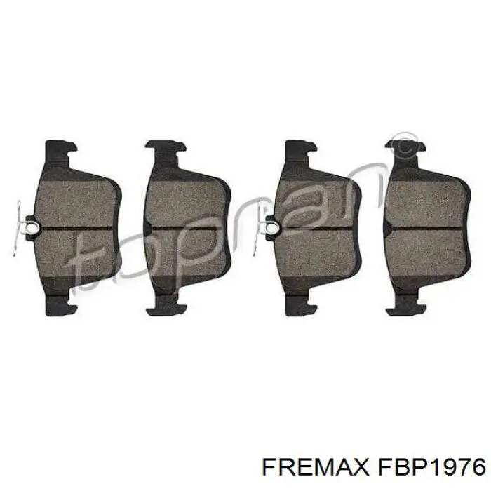 FBP1976 Fremax pastillas de freno traseras