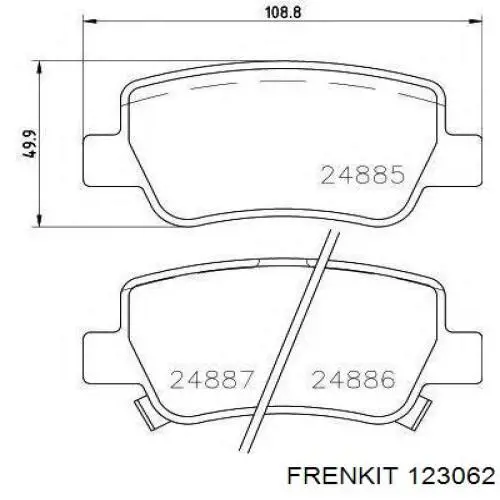 Kit de reparación, cilindro de freno principal Frenkit 123062 precio, desde 5,58 EUR