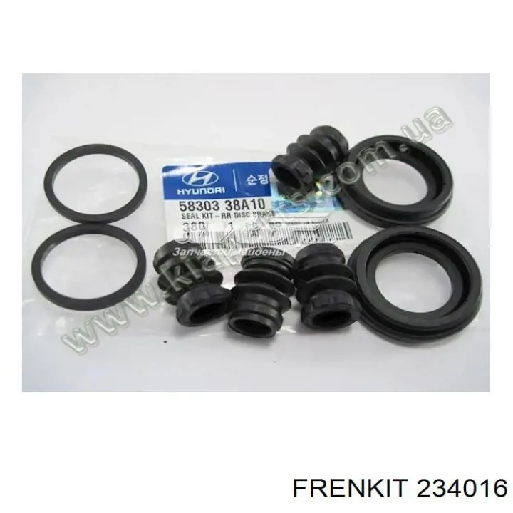 Kit de reparación de pinzas de freno trasero 234016 Frenkit