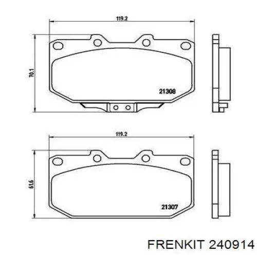 Kit de reparación de frenos Frenkit 240914