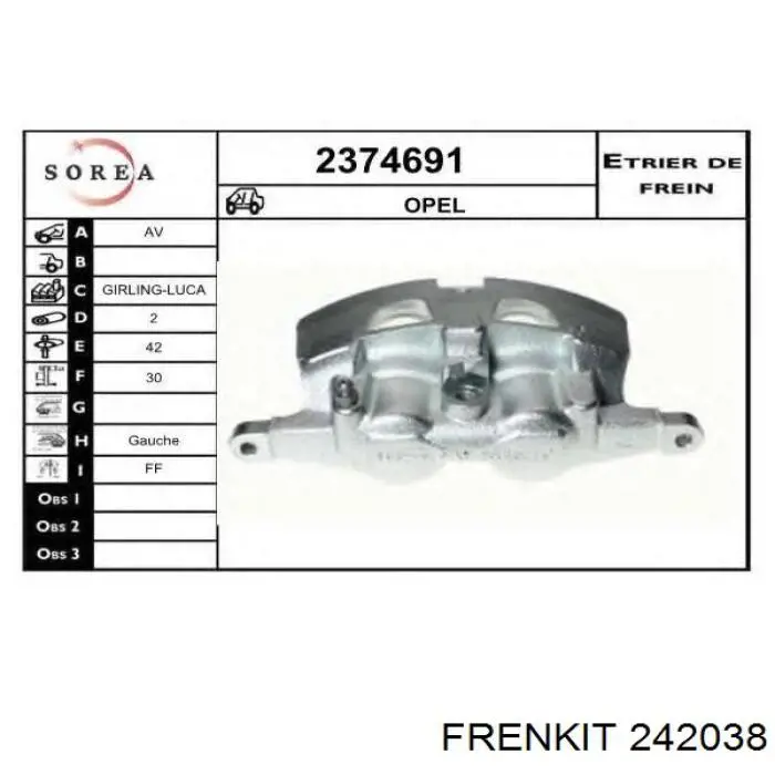 114-0171 Quick Brake juego de reparación, pinza de freno delantero