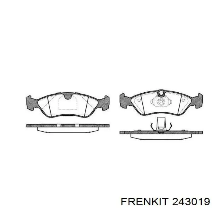 243019 Frenkit juego de reparación, pinza de freno delantero