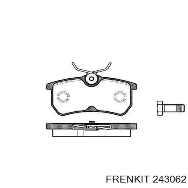 243062 Frenkit juego de reparación, pinza de freno trasero