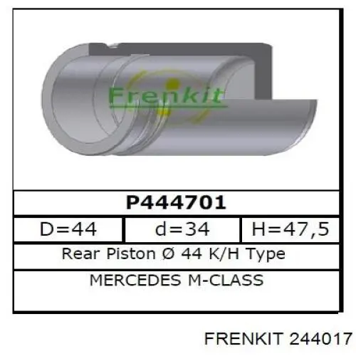 Kit de reparación, pinza de freno trasero Frenkit 244017 precio, desde 9,31 EUR