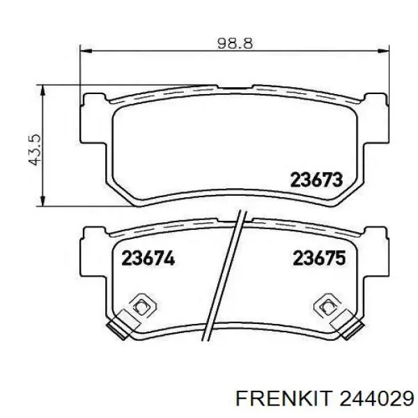 Kit de reparación, pinza de freno trasero Frenkit 244029 precio, desde 7,07 EUR