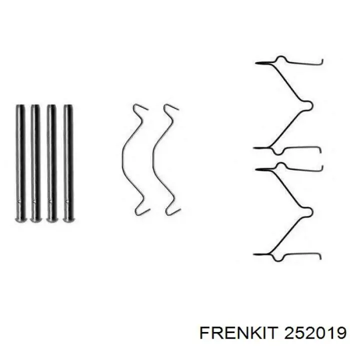 252019 Frenkit juego de reparación, pinza de freno delantero