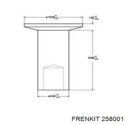 Kit de reparación de pinzas de freno trasero 258001 Frenkit