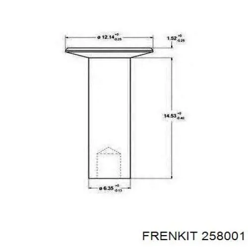 258001 Frenkit Kit de reparación de frenos trasero