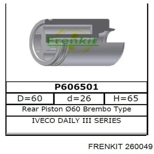 Kit de reparación, pinza de freno trasero Frenkit 260049 precio, desde 17,48 EUR