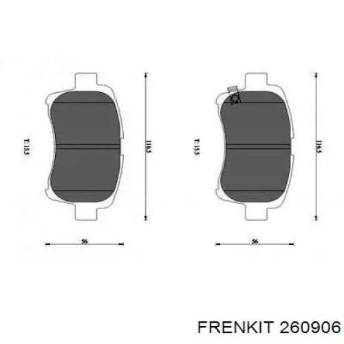 Kit de reparación, pinza de freno delantero Frenkit 260906 precio, desde 24,68 EUR