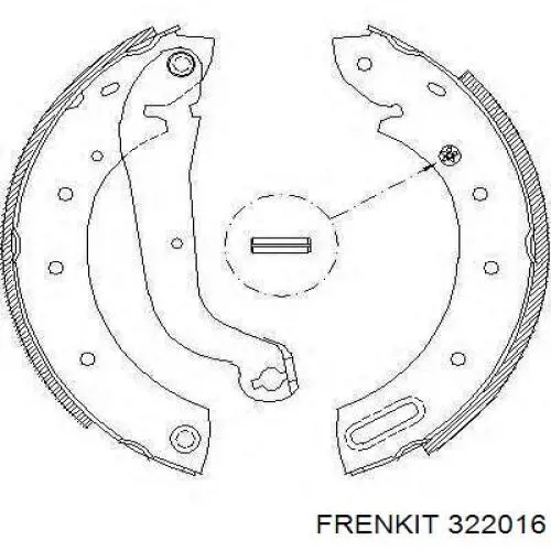 322016 Frenkit juego de reparación, cilindro de freno trasero