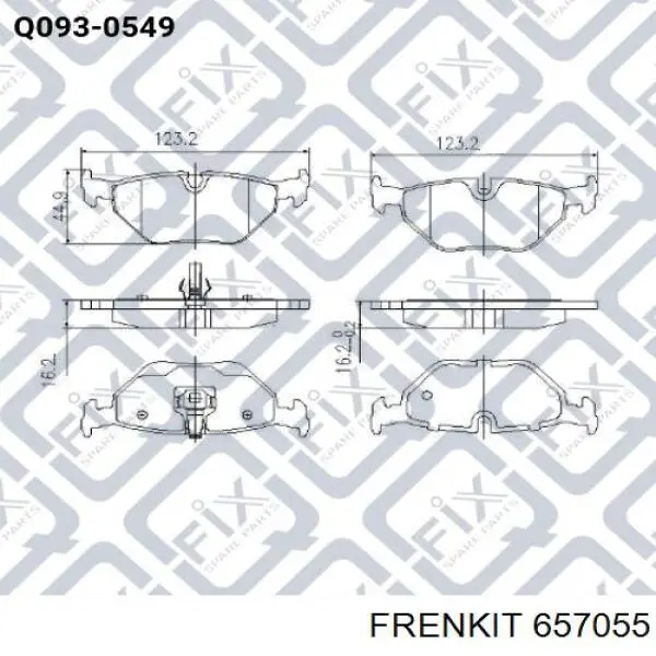 Motor del actuador de la pinza de freno trasera Frenkit 657055 precio, desde 58,35 EUR
