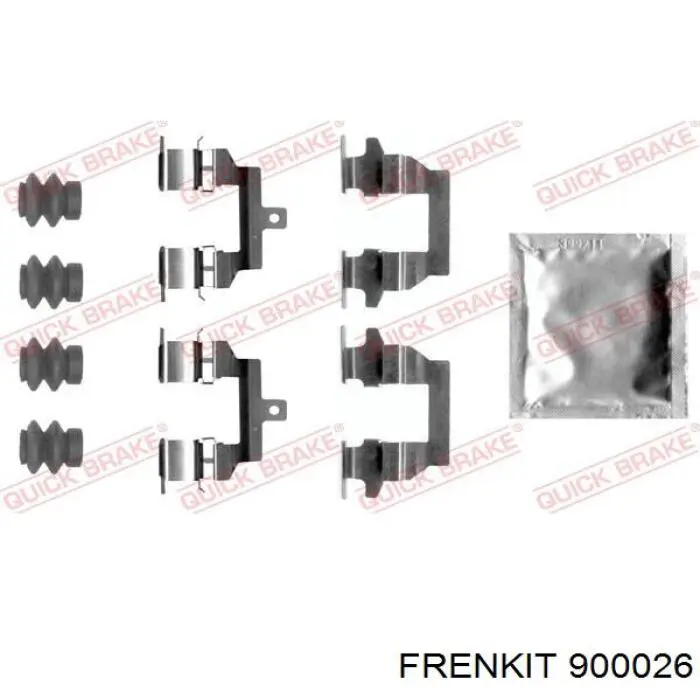 900026 Frenkit Chapa antirruido de sujeción de pastilla de freno trasera