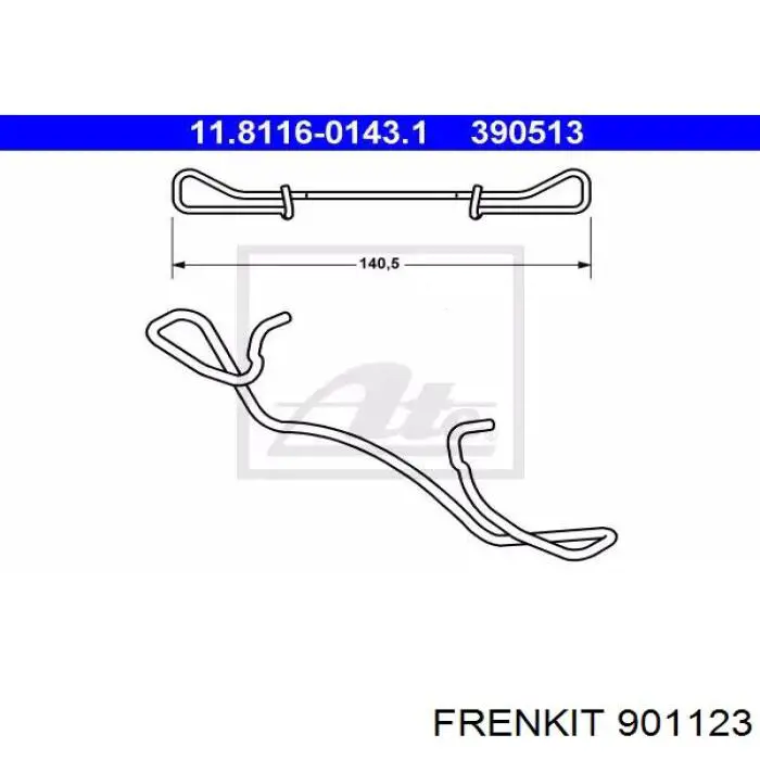 Resorte de retención de la pinza de freno Frenkit 901123 precio, desde 4,53 EUR