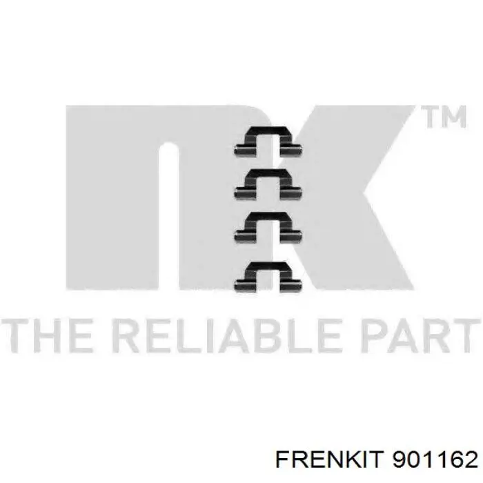 901162 Frenkit conjunto de muelles almohadilla discos delanteros