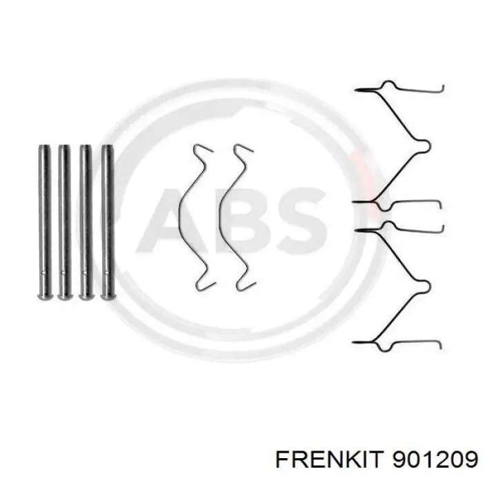 901209 Frenkit conjunto de muelles almohadilla discos delanteros