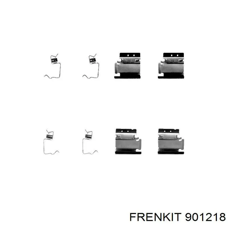 Juego de resortes de sujeción de pastillas de freno delanteras Frenkit 901218 precio, desde 11,31 EUR