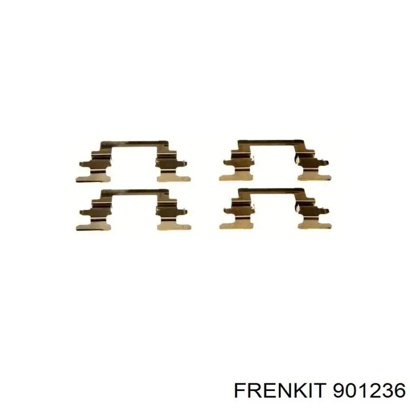 901236 Frenkit conjunto de muelles almohadilla discos delanteros