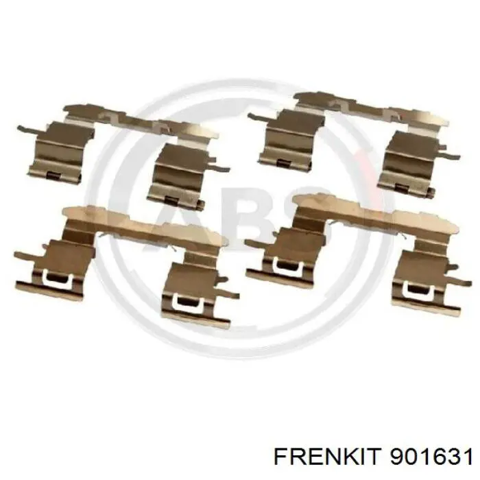 901631 Frenkit conjunto de muelles almohadilla discos delanteros