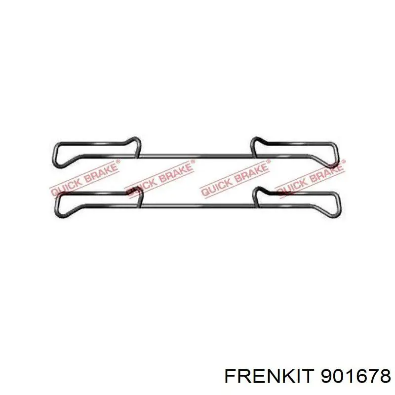 Juego de resortes de sujeción de pastillas de freno delanteras Frenkit 901678 precio, desde 4,86 EUR