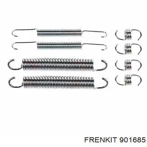 901685 Frenkit conjunto de muelles almohadilla discos traseros