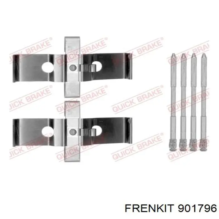 901796 Frenkit conjunto de muelles almohadilla discos delanteros