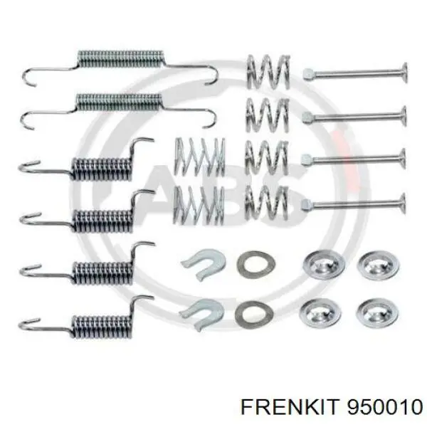 950010 Frenkit kit de montaje, zapatas de freno traseras