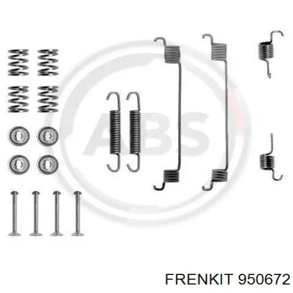 Kit de montaje de zapatas de freno traseras Frenkit 950672 precio, desde 18,52 EUR