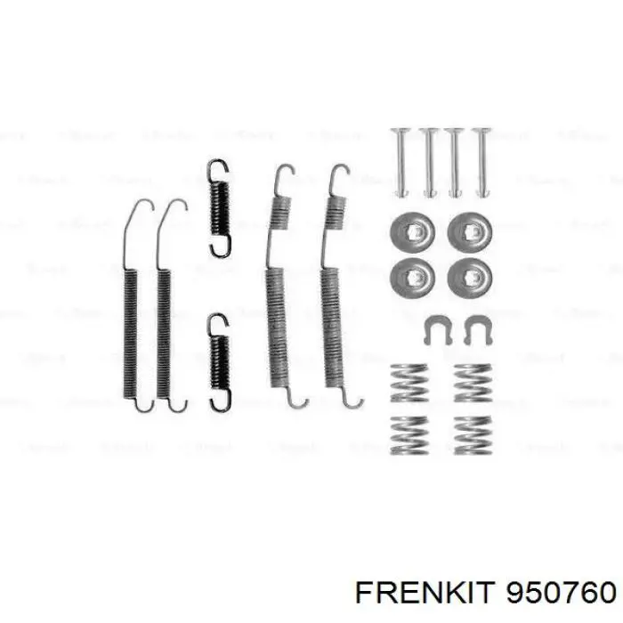 950760 Frenkit kit de montaje, zapatas de freno traseras