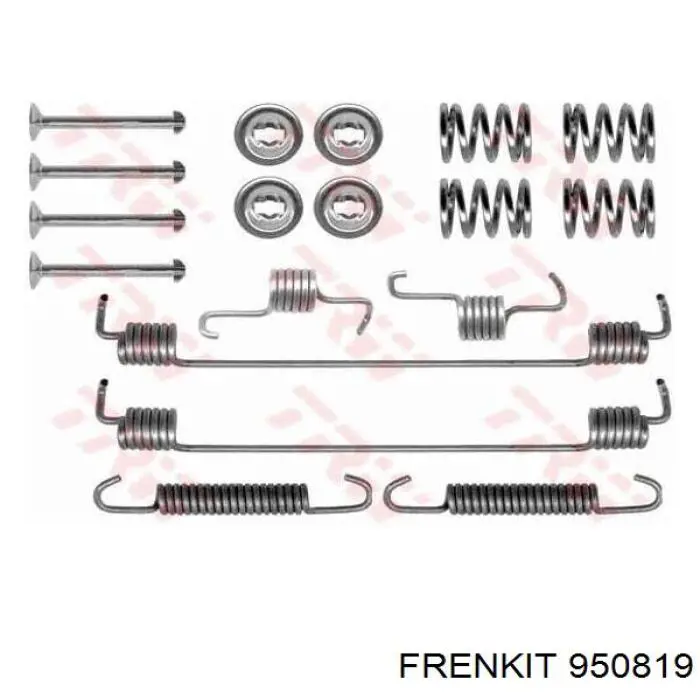 950819 Frenkit kit de montaje, zapatas de freno traseras