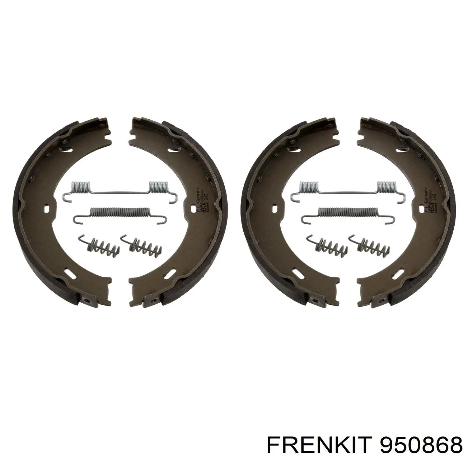 950868 Frenkit muelle, zapatas de freno traseras