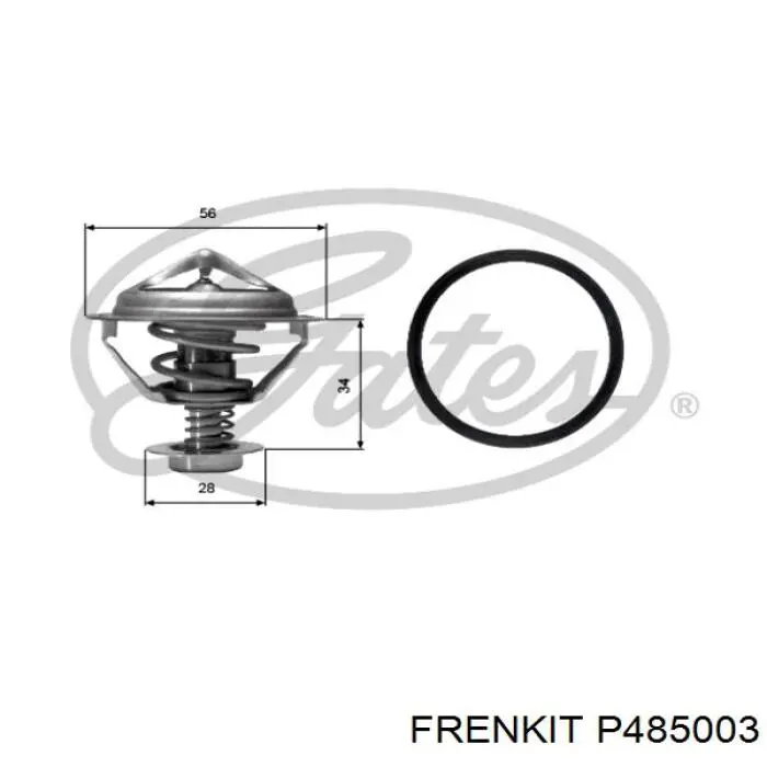 P485003 Frenkit émbolo, pinza del freno delantera
