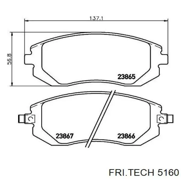 Pastillas de freno delanteras Subaru Impreza 3 GH