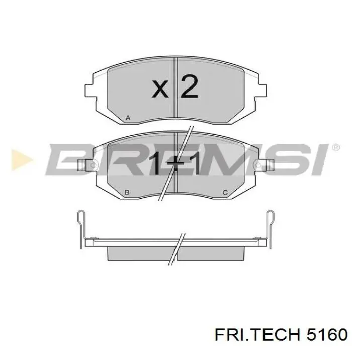 Pastillas de freno delanteras Subaru Impreza 3 GH