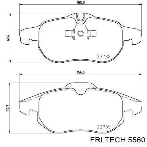 Pastillas de freno delanteras Opel Vectra