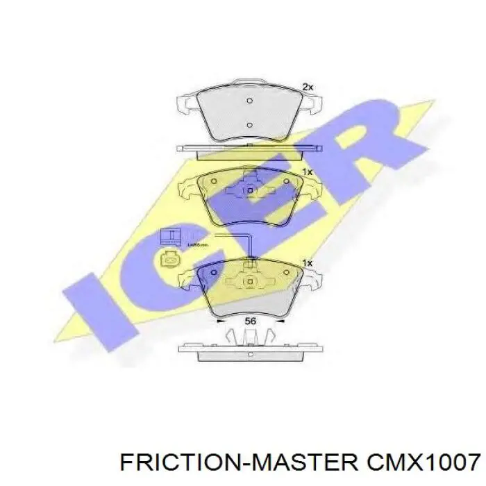 Pastillas freno delanteras Friction Master CMX1007 precio, desde 49,54 EUR