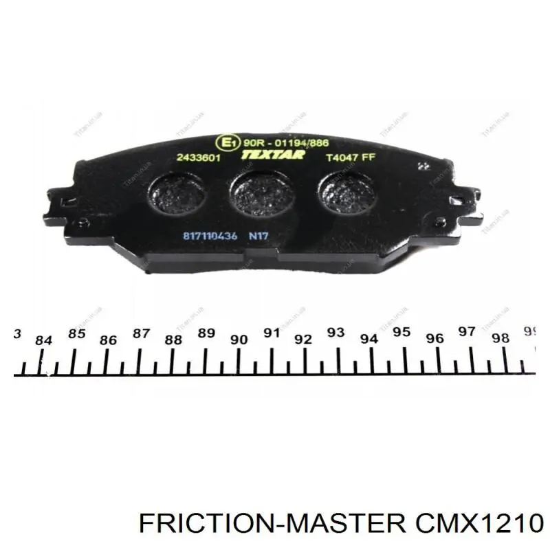 CMX1210 Friction Master pastillas de freno delanteras